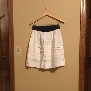 Theory "Zelai" knee-length A-line linen skirt
